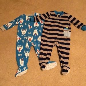 Carters boys fleece sleepers